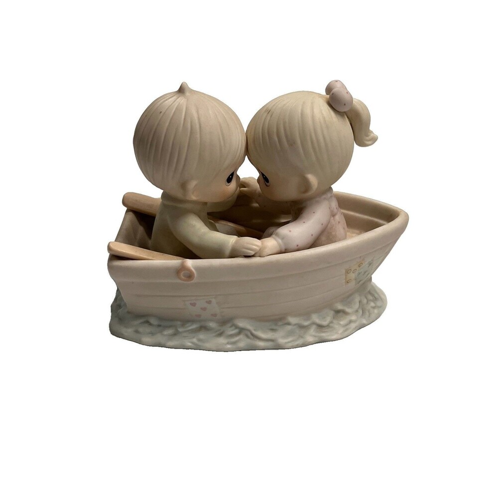 VTG Precious Moments "Friends Never Drift Apart" 1985 Friends In Boat 100250